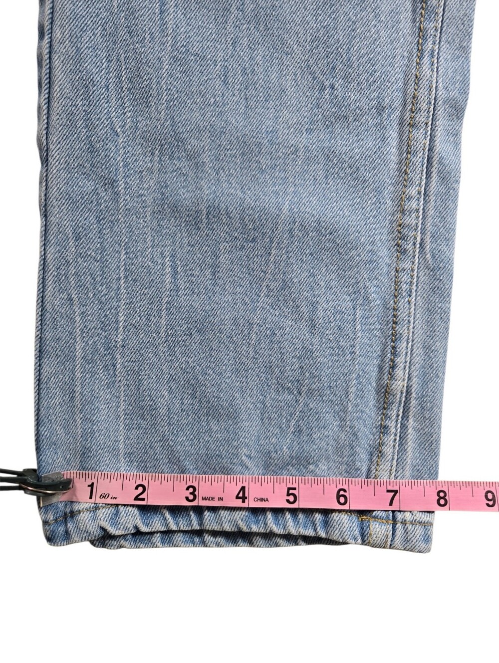 Levi's 505 Regular Straight-Leg Mid-Rise Denim Jean Light Wash - Picture 11 of 12
